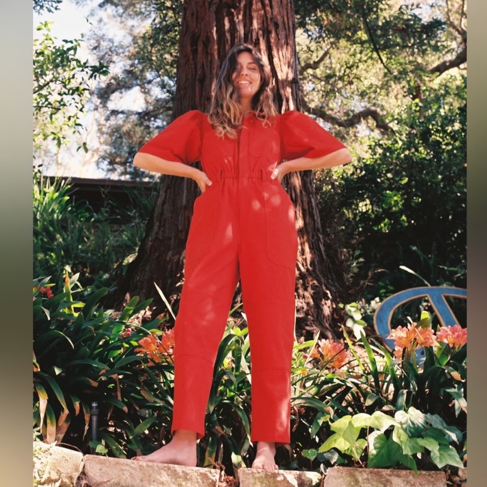 NEW NWT Christy Dawn The Sienna Jumpsuit Sedona Utility Women’s - Picture 5 of 8